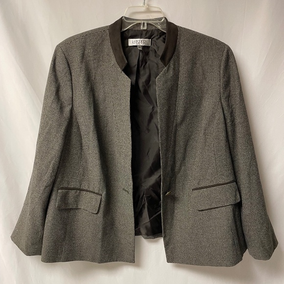 Kasper houndstooth blazer 20W - Picture 1 of 4